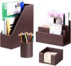 Desk Accessories and Workspace Organizers, 4 PCS Office Supplies Storage Decorat