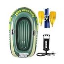 LOOM TREE® Inflatable Dinghy Boat Boat Floats Inflatable Kayak for Lakes Travel Fishing 2 Person with Paddle | Water Sports | Kayaking Canoeing & Rafting | Inflatables