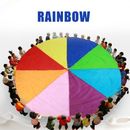 Children Kids Play Rainbow Parachute Family Game Exercise Sports Group Outdoor
