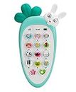 SUPER TOY Battery Operated Mobile Phone Toy with 20 Musical Songs Animal Sound for Kids (Blue)
