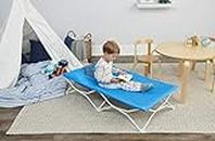 Regalo My Cot Pals Small Single Portable Toddler Bed, Raccoon, Blue, 48x24.5x9 Inch (Pack of 1)