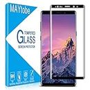 MAYtobe Designed For Samsung Galaxy Note 8 Glass Screen Protector, 3D Curved Full Edge Dot Matrix Tempered Glass, Full Coverage, Case Friendly, Bubble Free