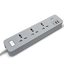 GM Cuba 3341 Power Strip with USB Type–C I Extension Cord with Surge Protection I Spike Guard I Fireproof Body Upto 750 Degree I 1.8M Cord I 3.4A Max Power Output I 3 International Sockets
