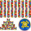 Color Brick Party Slap Bracelet Wristband 24 Pieces Building Block Party Decoration Supplies and Favors for Boys and Girls Brick Theme Birthday Stuffing