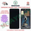 For Samsung Galaxy S20+ Plus OLED LCD Display Touch Digitizer + Frame Aura Blue