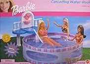 Barbie CASCADING WATER POOL Playset w FOUNTAIN, DECK & SLIDE (2001)