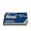 AdPads® elektrostatisch selbstklebende Haftnotizen Rainbow Edition | 100 x 68mm, 200 Blatt, Bunt | Mixed Static Sticky Notes | Beweglich und verschiebbar auf jeder Oberfläche