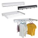 Invisible Collapsible Laundry Drying Rack Wall Mounted Folding Hanger Space Save