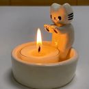 Kitten Candle Holder,Cute Grilled Cat Aromatherapy Candle Holder Decorative N5I7