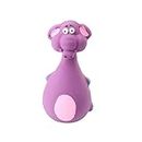 Foodie Puppies Natural Latex Rubber Squeaky Chew Toy - (Purple Elephant), Suitable for Puppy, X-Small to Small Dogs (0-10kgs) | Durable, Animal Design, Fetch & Chew Toy