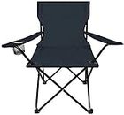 SHREYAGN Camping Chair, Outdoor Lawn Folding Beach Chair with a Small Cup Holder Comfortable Armrests and Storage Bag