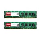 [RAM DDR3] Gigastone Desktop RAM 16GB (2x8GB) DDR3 16GB DDR3-1600MHz PC3-12800 Unbuffered Non-ECC 1.5V CL11 240 Pin UDIMM