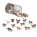 Terra by Battat - 60 Pcs Assorted Farm Animal Toys – Educational Mini Animals Figurines for Kids & Toddlers - Plastic Animal Figures – Cow, Pig, Goat, Sheep & More – 3 Years + – Farm Animals