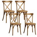 Dining Chairs Set Of 4 Back Chair Restaurants Living Room Kitchen Wedding Modern