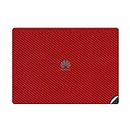 GADGETS WRAP Premium Vinyl Laptop Decal Top Only Compatible with Huawei Matebook X Pro - Red Carbon