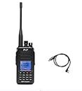 TYT MD-UV390 Plus 10 Watts High Power with AES256 Encryption DMR UHF VHF IP67 Waterproof Walkie Talkie with Programming Cable