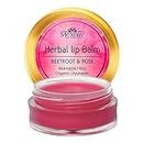 Mexmy Beetroot & Rose Lip Balm With Beetroot Ext, Rose Ext, Honey, Apricot Oil, Almond Oil, Enrich With Shea Butter, Vitamin E, Jojoba Oil, Grapeseed Oil & Essential Oil With Intense Moisturizing, Hydrates, Natural Uv Protection And Lip Lightening, Dark Lips To Lighten, Cracked Lips, Smoothes & Swells Lips, SlS, Paraben Free, Women & Men 8gm