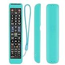 Luminous Blue Remote Case for Samsung TV Remote LCD LED QLED SUHD UHD HDTV Curved Plasma 4K 3D Smart TVs Remote Control Shockproof Skin-Friendly Anti-Lost Remote Cover(Glow in Dark Blue)
