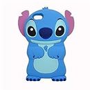 iPhone 6 / 6s Blue Stitch Case,3D Cartoon Animal Character Design Cute Stitch Soft Silicone Kawaii Cover,Cool Cases for Kids Boys Girls (Stitch, iPhone 6/6s)