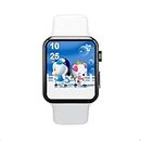 Time Up Kids Smart Watch Cartoon Dial Android Bluetooth Call,Music Speaker Touchscreen Fiteness Tracker for Boys & Girls-C4K-1000X (White)