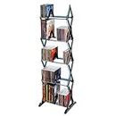 Atlantic Mitsu 5-Tier Portable Media Storage Rack – Protects & Organizes Prized Music, Movie & Video Games Collections, Smoke (Updated)