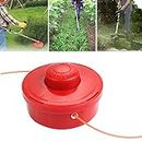 Strimmer Bump Trimmer Head Feed Line Brush Cutter Grass Replacement Trimmer Head Universal PVC Tap and Go Red and Black
