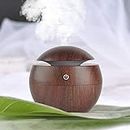 DPV GLOBAL Wooden Cool Mist Humidifiers Essential Oil Diffuser Aroma Air Humidifier with Ambient Lighting - Perfect for Home, Office, and Car Air Humidifier for Room