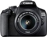 Canon EOS 2000D más EF-S 18-55mm f/3.5-5.6 IS II Juego de cámara SLR 24,1 MP CMOS 6000 x 4000 Pixeles Negro - Cámara Digital (Full HD, 475 g)