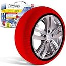 ARCOL Snow Socks for Car Tyres – TWO Anti Slip Textile Snow Chains for Car. S Auto Snow Sock for R13 - R17 (Detailed Tyre Grips Inside). EN 16662-1 Certified Winter Car Accessories for Road Safety