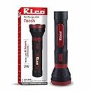 Rico Built in Charger Military Grade High Power Long Distance Torch Light Upto 2700 cm Long Non Stop 6 Hours Working | 3 Watt (RTPRO)