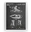 Air Jordan 11 1995 Patent Print - Sneakers Trainers Basketball Shoe Póster Con Diseños Patentes Decoración de Hogar Inventos Carteles - Marco No Incluido