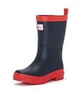 Hatley Unisex-Child Classic Rain Boots Accessory, Navy & Red, 5 Toddler