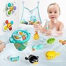 KmmiFF Bath Toys for 1 2 3 Year Old,Toddler Bath Toys for 1-5 Year Old Boy Girl Gifts,Baby Bath Toys 6 Months Plus,Christmas Birthday Gifts for 1-3 Year Old Girls Boys Toys Age 2 3 4 Kids Bath Toys