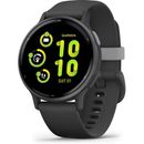 Garmin VivoActive 5, Slate Bezel with Black Case GPS Smartwatch with AMOLED