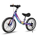 16 inch Balance Bike 4 5 6 7 8 Year Old Boy Girl,No Pedal Training Bicycle with Brake and Kickstand,Outdoor Sports Birthday Gift