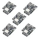 HiLetgo 5pcs 5V 2A Charging and Discharging Integrated Charing Module USB A and USB C Type-C Dual Interface Compatible to 4.2V 4.35V Lithium Battery High Precision