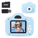 GLAITC Kids Camera,Digital Camera Kids Toys for 3-12 Years Girls Boys,1080P HD Video Camera with 32GB SD Card Kids Recorder for Unisex Kids Birthday Gift, Award Gift,New Year Gift (Blue)