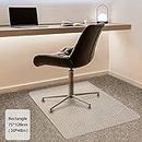 FRUITEAM Office Chair Mat for Carpet, Carpet-Protector, Rectangular Transparent Carpet Floor Mat for Carpet, 75 x 120 cm/30 x 48 inches