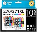 Smart Ink Compatible Ink Cartridge Replacement for Canon PGI 270 XL CLI 271 (2PGBK/BK/C/M/Y 10 Pack Combo) to use with PIXMA MG5720 MG5721 MG5722 MG6820 MG6821 MG6822 TS5020 TS6020