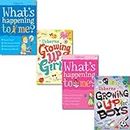 What's Happening to me Growing up for Boys and Girls Collection 4 Books Set, (What's Happening to Me?: Boy, What's Happening to Me? (Girls Edition) (Facts of Life), Growing Up for Boys, and Growing Up for Girls)