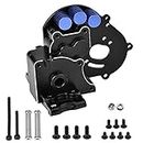 Globact Aluminum Transmission Case Gearbox with Aluminum Motor Plate and arm mounts Upgrade Parts for 1/10 Traxxas Slash 2WD Rustler Stampede Bandit Replace of 3691