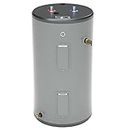 GE Short Electric Water Heater with Adjustable Thermostat | 30 Gallon | 240 Volt | Stainless Steel, Gray (GE30S10BAM)