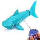 Tipmant Cute RC Shark Mini Radio Remote Control Fish Boat Submarine Electric Realistic Animal Toy for Swimming Pool Water Tank Kids Birthday Gifts (Blue)