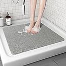 Non Slip Shower Mat, Comfortable Bath mat,Quick Drying Easy Cleaning Bathroom Mat for Wet Area,Without Suction Cups, 24 x 24