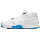 Nike Mens Air Trainer 1 Basketball Shoes, White/White-university Blue, 9
