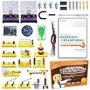 Teenii Experiments STEM Science Kit for Kids, Electricity and Magnetism Basic Circuit Learning Set Electromagnetism Lab Physics Educational Toys, Birthday Gift Ideas for Boys Girls Age 8-16 Year Old