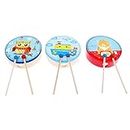 FASHIONMYDAY Fashion My Day® Wood Drum with Stick Percussion Musical Educational Toy Instrument for Kids | Stuffed Animals | Toy Figure