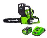 Greenworks 40V 12 Cordless Chainsaw with 2.0 AhBatteryCharger 20262Greenworks40V