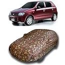 CREEPERS Water Resistant Car Cover for Maruti Suzuki Old Alto (Multicolor with Mirror Pockets)