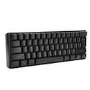 Sxhlseller Gaming-Tastatur, Tastatur USB-RGB-Hintergrundbeleuchtung Gaming-Tastatur mit 61 Tasten für Laptop und Desktop